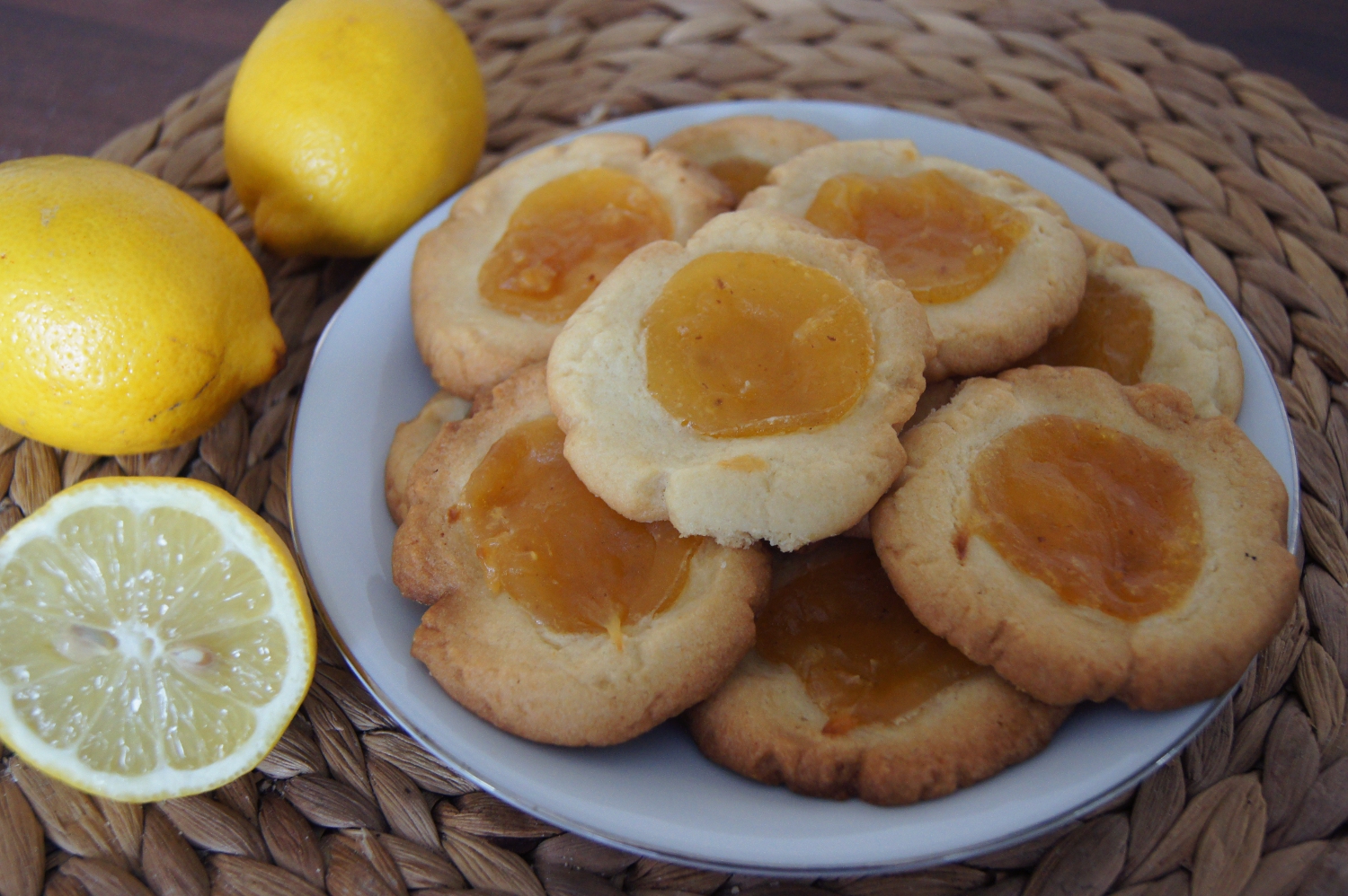 Ciasteczka cytrynowe (z lemon curd)