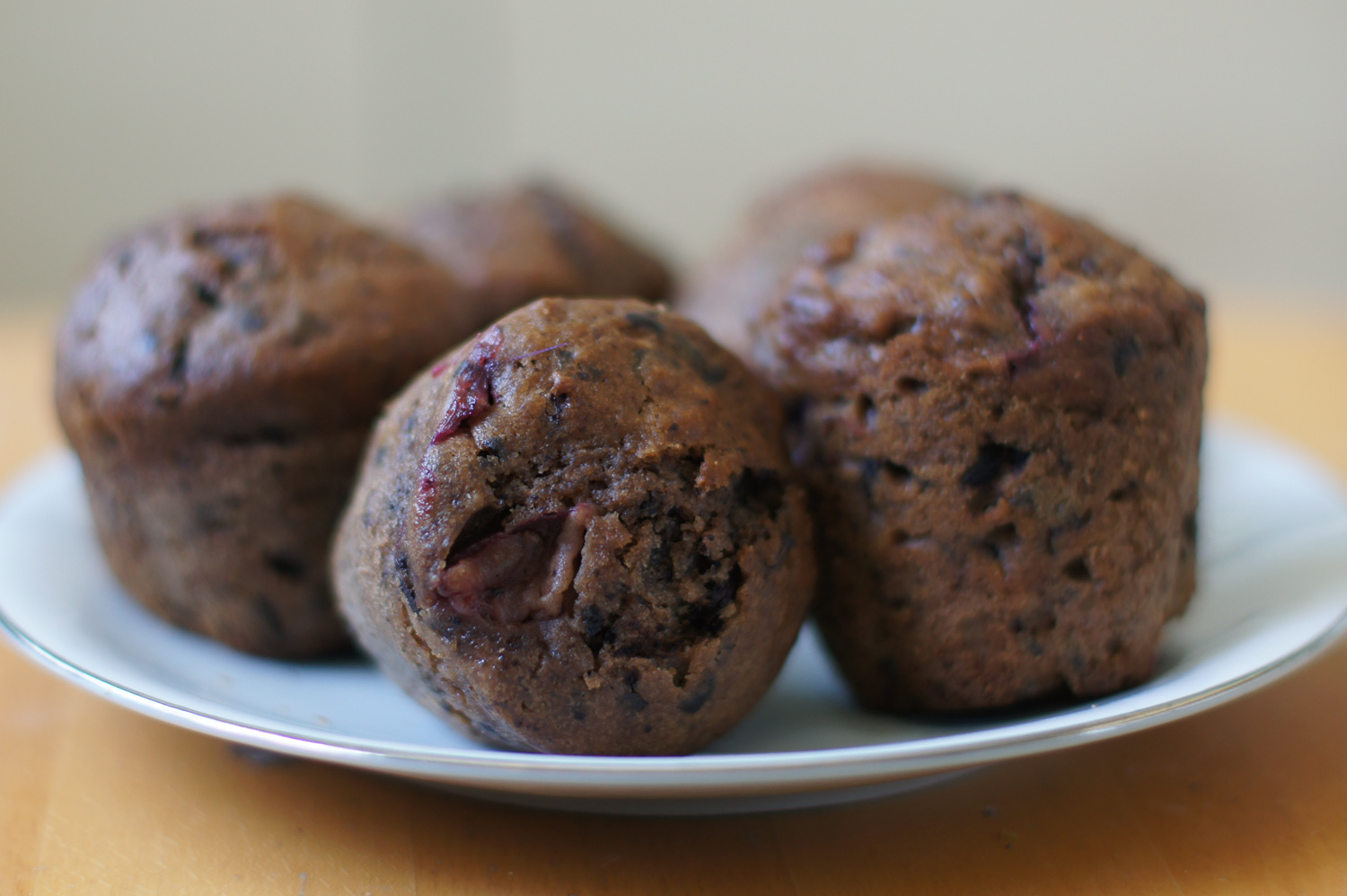Muffiny czekoladowe ze śliwkami