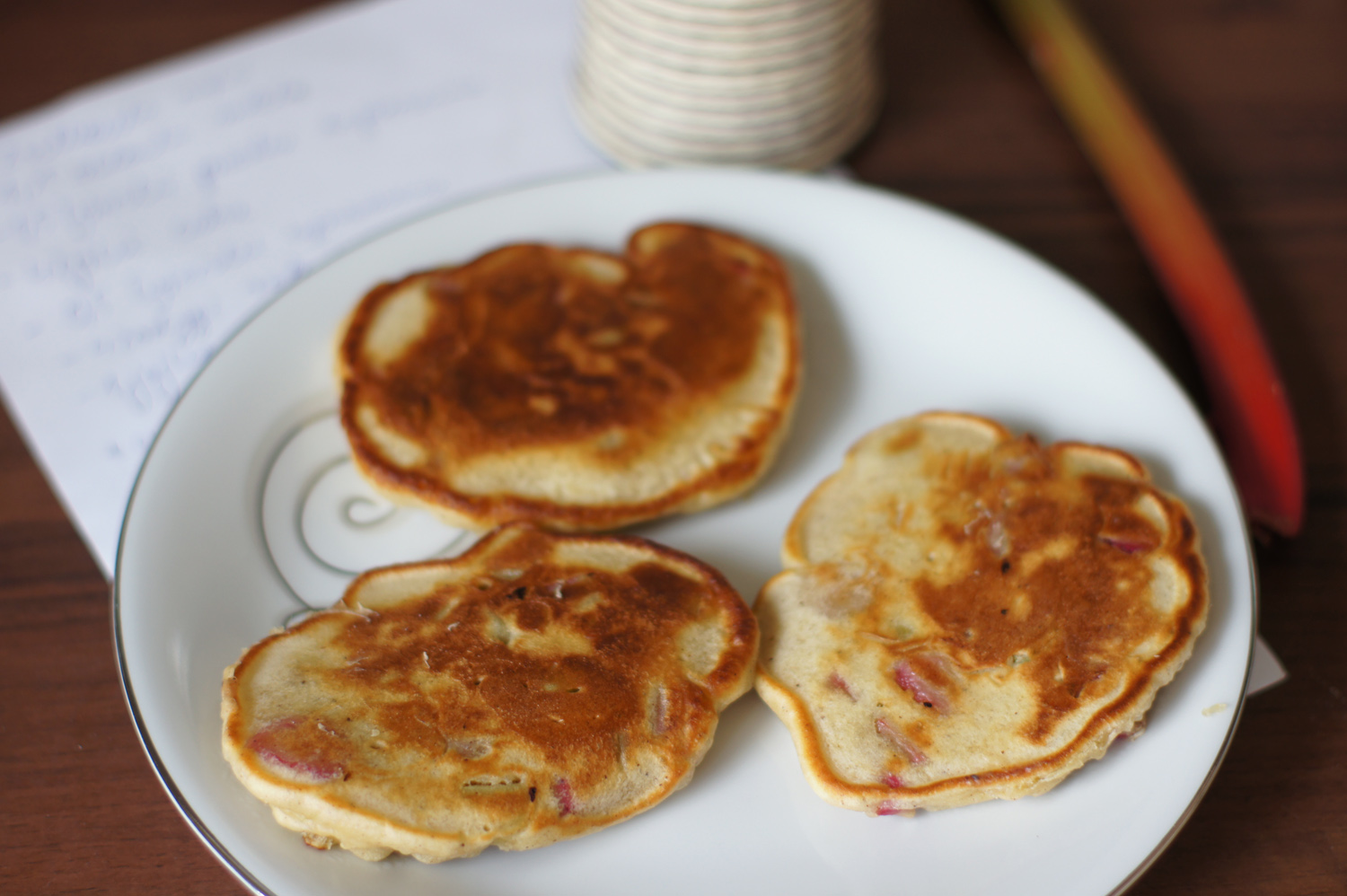 Placuszki z rabarbarem i cynamonem