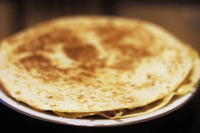 Quesadillas z kurczakiem i pomidorami