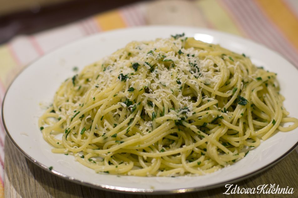 Zdrowa Kuchnia » Spaghetti Z Pesto Pietruszkowym