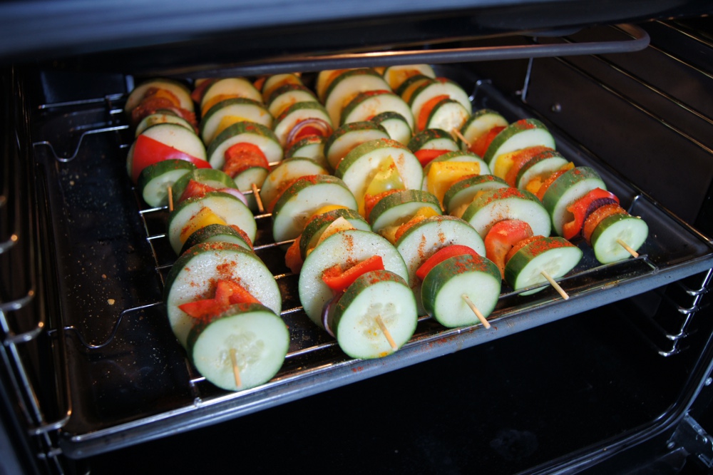 Szaszłyki z ogórkami