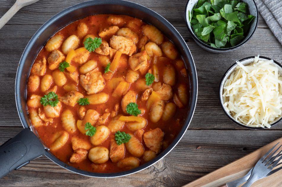 Zdrowa Kuchnia Gnocchi Z Kurczakiem W Pomidorach