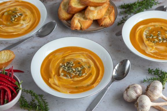 Zupa krem z dyni i batatów