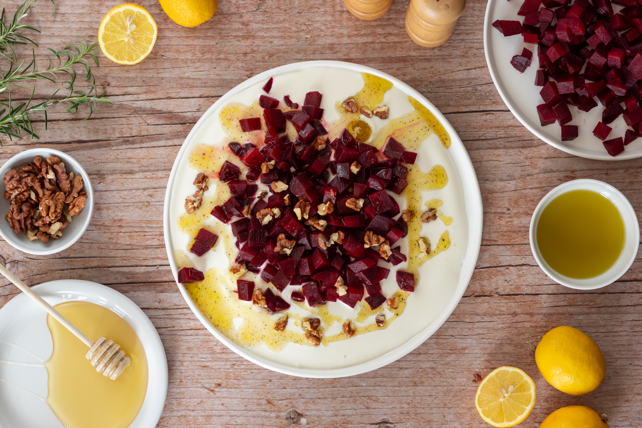 Buraki z ubijaną fetą