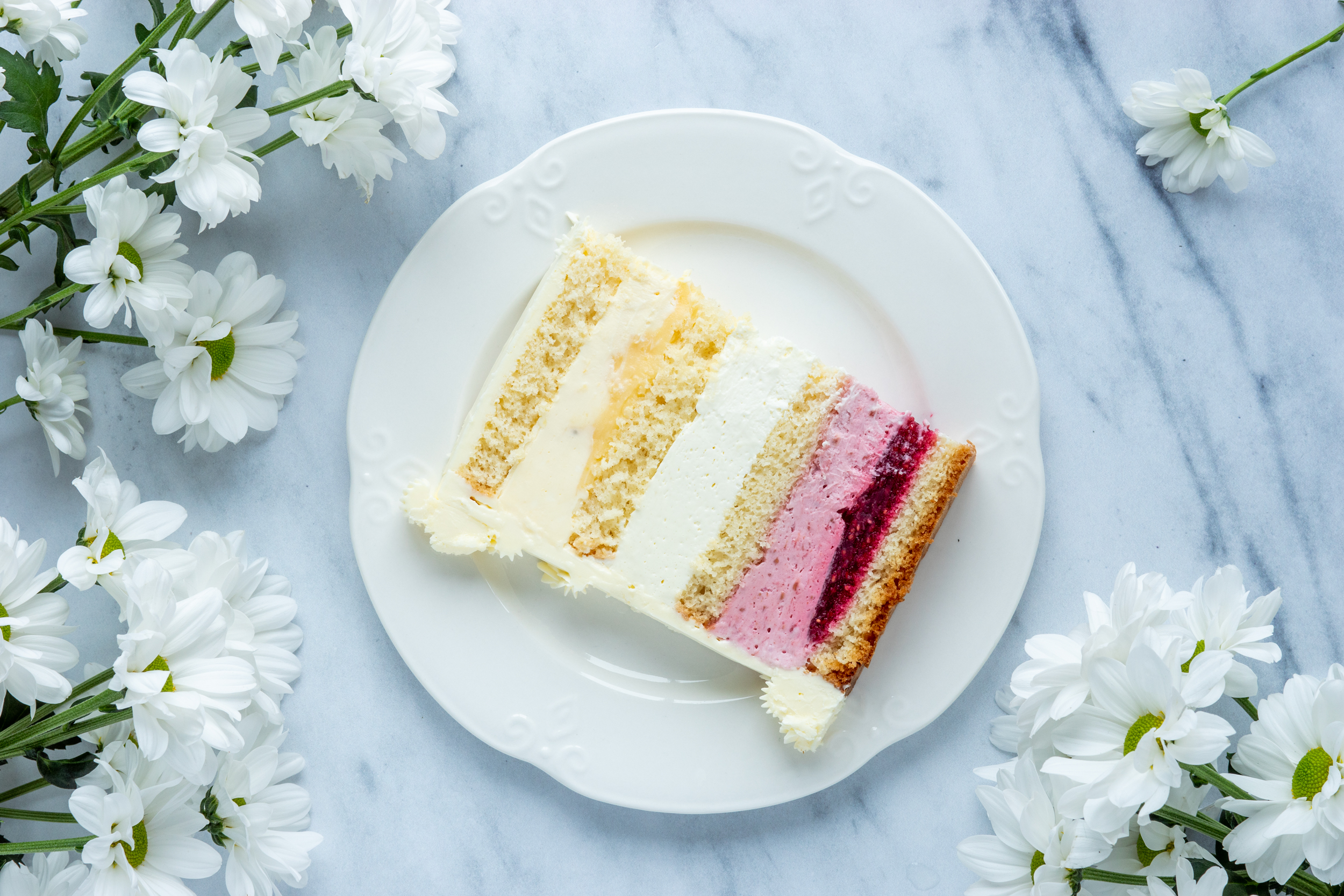 Tort malinowo-cytrynowy